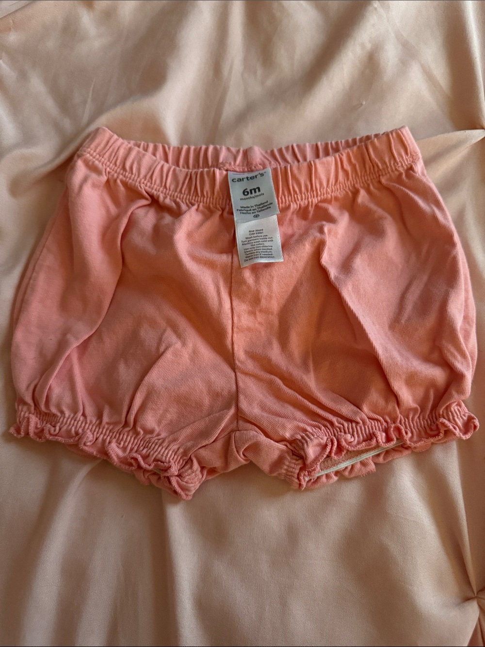 Carter's Peach Pink Bubble Shorts
